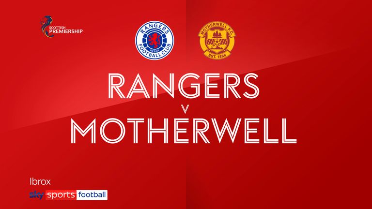 rangers v motherwell badge