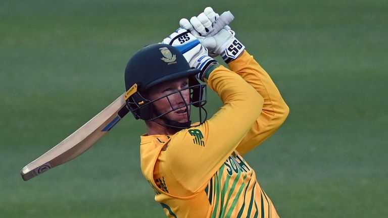 Rassie van der Dussen smashed an unbeaten 74 from 32 balls in the third T20I for South Africa vs England