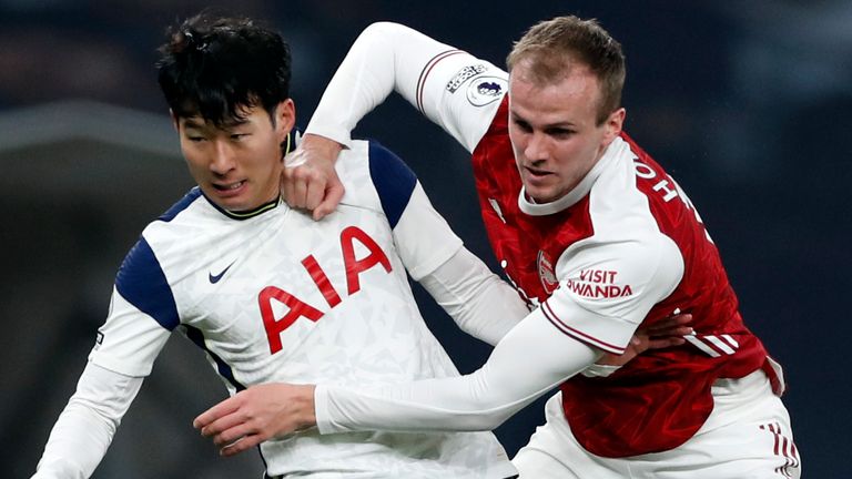 Rob Holding (R) says Arsenal's poor start to the season has been 'frustrating' after defeat at Spurs left them 15th in the table