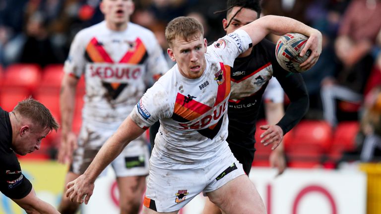 Rowan Milnes in action for Bradford Bulls