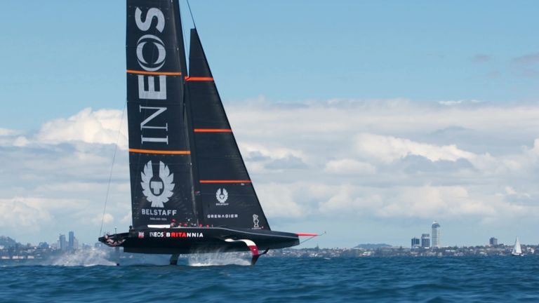 Ineos Team&#39;s Freddie Carr spoke enthusiastically about the speed of the boats that will be used at the upcoming America&#39;s Cup.