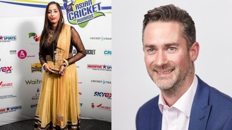 Salma Bi, who is awarded the British Empire Medal, and David Mahoney, who receives an MBE