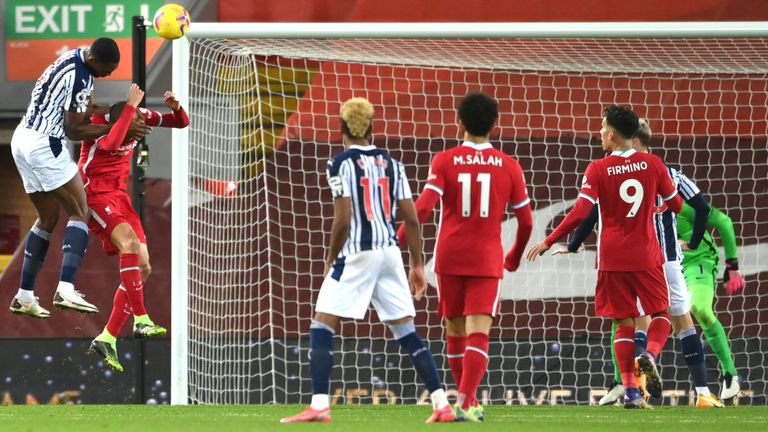 Liverpool 1 1 West Brom Semi Ajayi Heads Late Equaliser To Cancel Out Sadio Mane Strike Football News Sky Sports