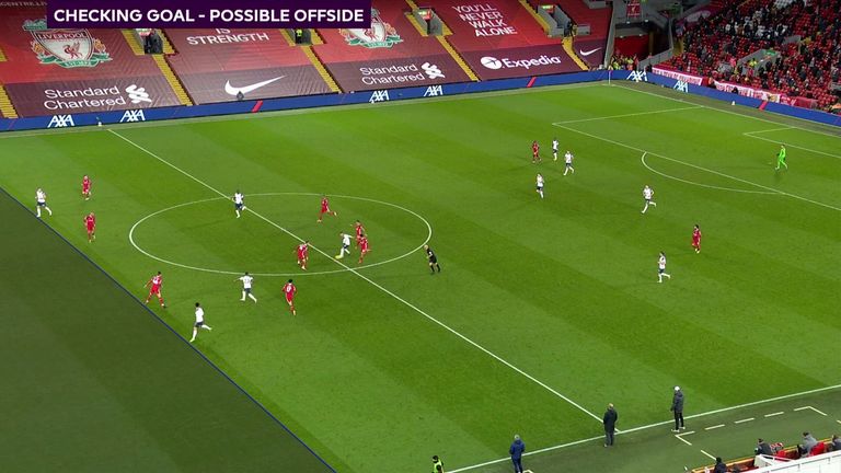Heung-min Son's equaliser at Anfield was allowed to stand after a marginal VAR onside call