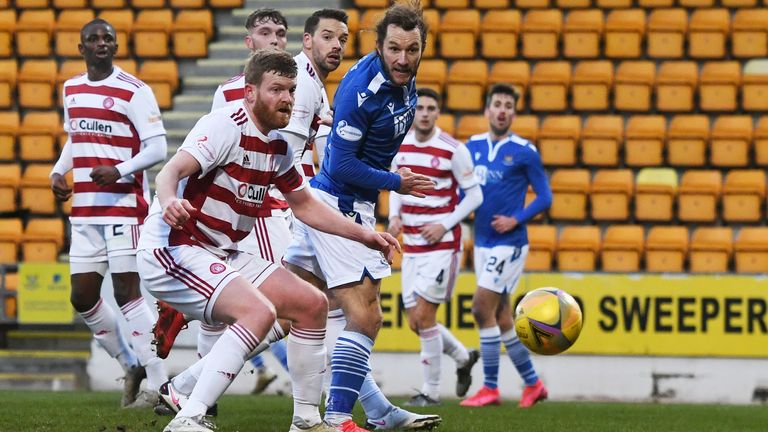 Stevie May missed one of St Johnstone's better chances in the stalemate