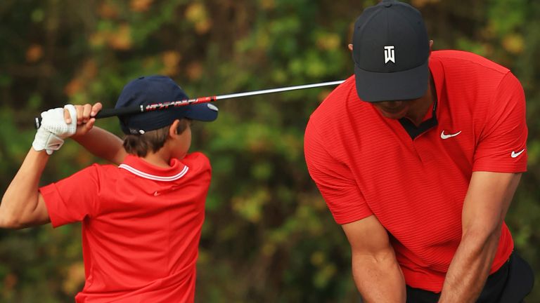 Team Thomas Wins Pnc Championship As Tiger Woods And Son Charlie End Seventh Golf News Sky Sports