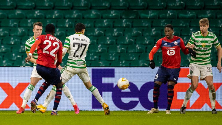 Timothy Weah makes it 2-2  during the UEFA Europa League group stage match