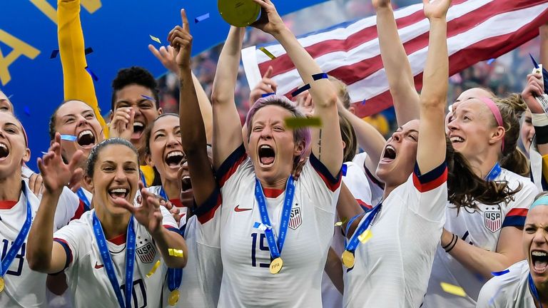 The USA women's side won the 2019 Women's World Cup after beating the Netherlands in the final