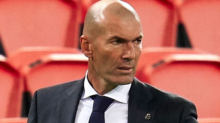 Real Madrid boss Zinedine Zidane