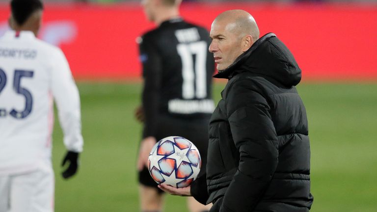 Zinedine Zidane was delighted with Real Madrid&#39;s application