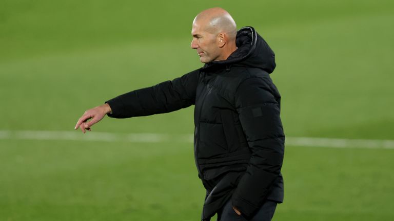 The pressure has eased on Zinedine Zidane this week