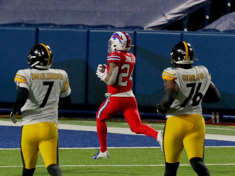 Bills CB Taron Johnson Intercepts Steelers QB Ben Roethlisberger For  Pick-Six