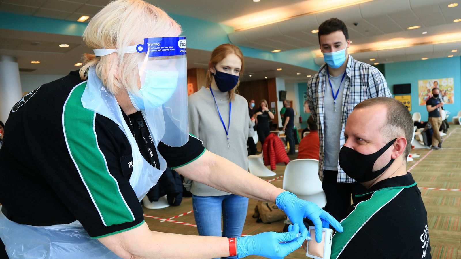 Manchester United host COVID19 vaccination training at