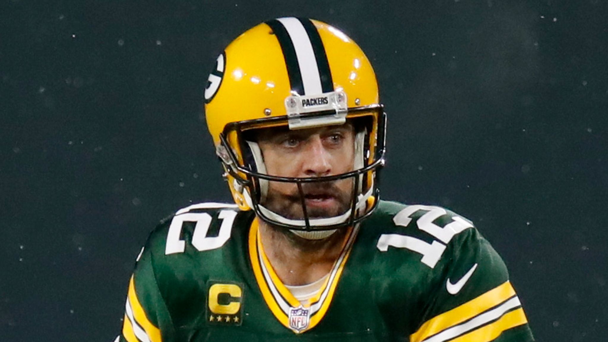 Los Angeles, CA, USA. 28th Oct, 2018. Green Bay Packers quarterback Aaron  Rodgers #12 wearing Crucial Catch hat during the NFL Green Bay Packers vs  Los Angeles Rams at the Los Angeles