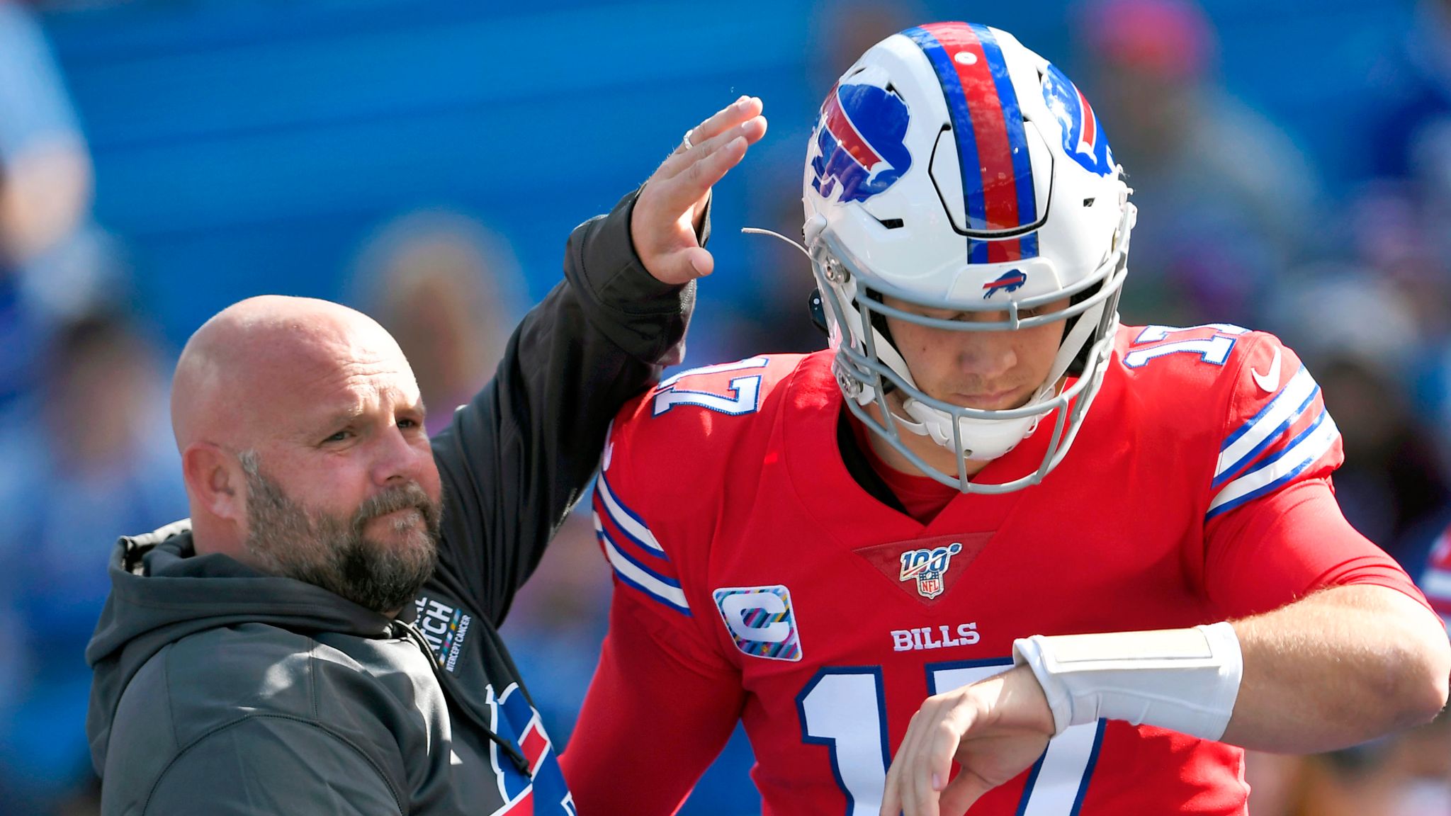 Bills OC Brian Daboll breaks down Josh Allen's performance vs