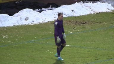 Port Vale goalkeeper's horror moment!