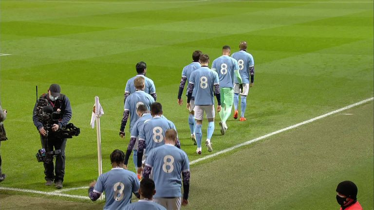 Who is No 8 for Man City?