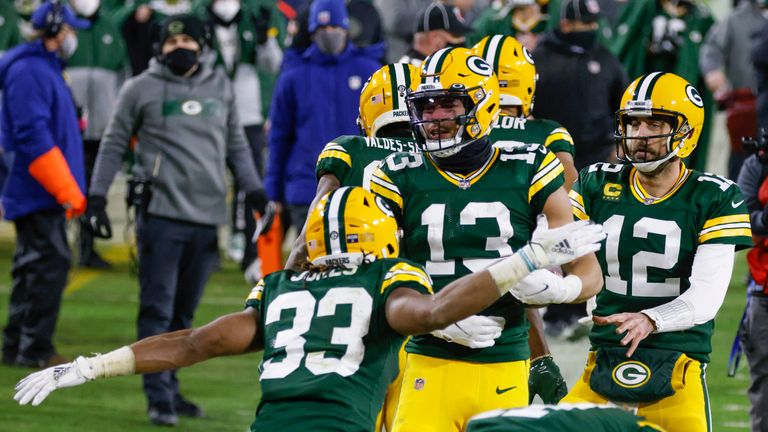 Allen Lazard&#39;s phenomenal 58-yard touchdown saw Green Bay close in on the NFL Conference Championships.