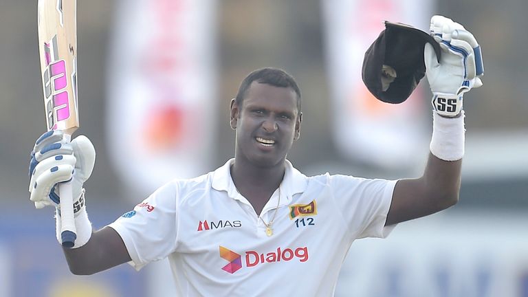 Sri Lanka portal - Angelo Mathews hit his 11th Test century for Sri Lanka on day one of the second Test vs England