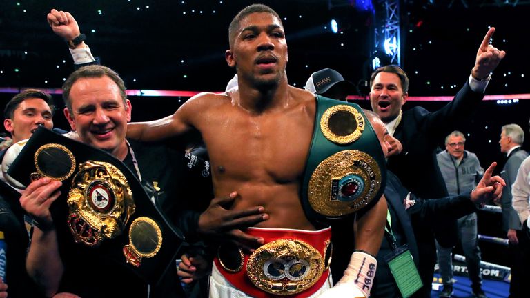 Anthony Joshua after win over Wladimir Klitschko