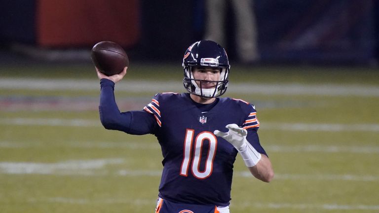 AP - Chicago Bears' Mitchell Trubisky throws a pass 