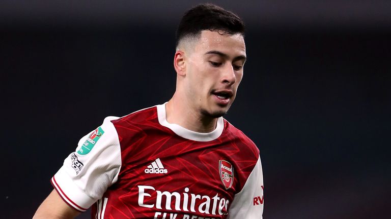 Gabriel Martinelli suffered an ankle injury in the warm-up before Arsenal's FA Cup win over Newcastle