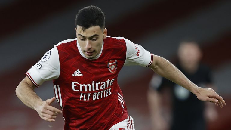 Gabriel Martinelli had only made four appearances this season following a serious knee injury 