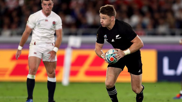 Beauden Barrett was a full-back for New Zealand at the World Cup