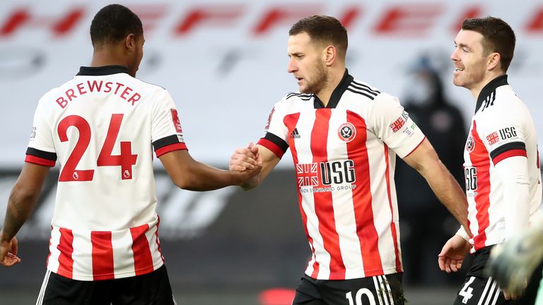 Billy Sharp celebrates scoring for Sheff Utd against Plymouth