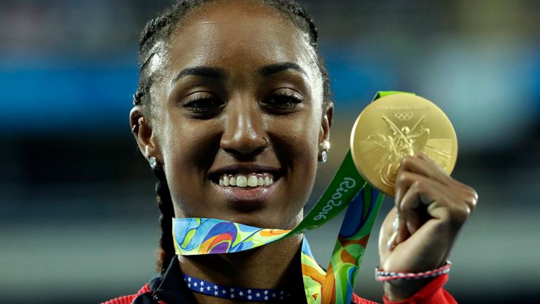 Brianna Rollins wins 100m Hurdles gold at the 2016 Rio Olympics