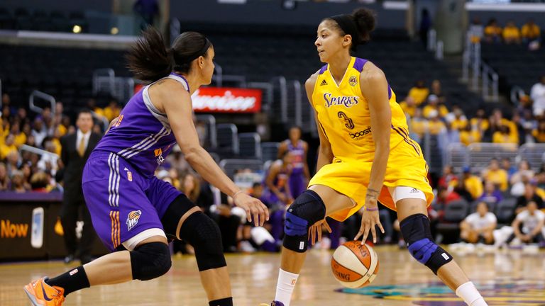 Candace Parker in action for the Los Angeles Sparks