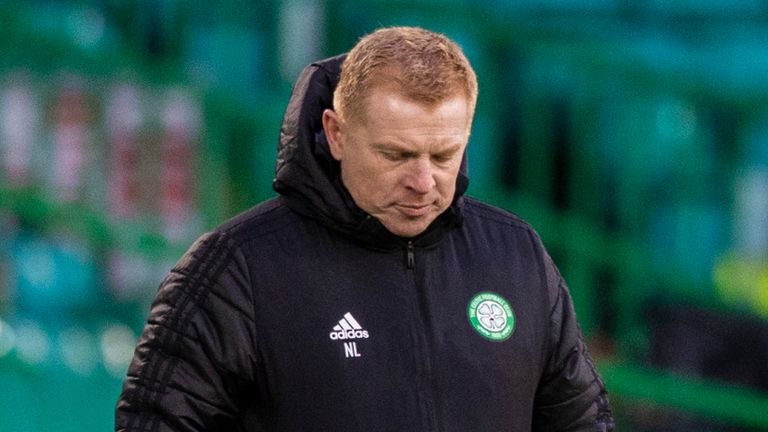 Celtic manager Neil Lennon during the match against St Mirren