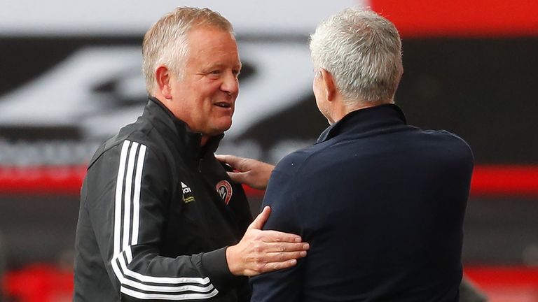Chris Wilder has spoken of his admiration for Jose Mourinho as Sheffield United and Tottenham prepare to meet live on Sky
