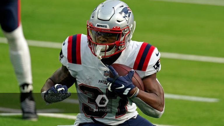 New England Patriots running back Damien Harris has suffered an ankle injury ending his season
