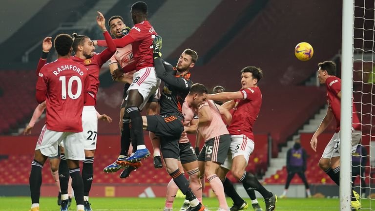 Ole Gunnar Solskjaer felt Billy Sharp fouled David de Gea as Kean Bryan scored for Sheffield United