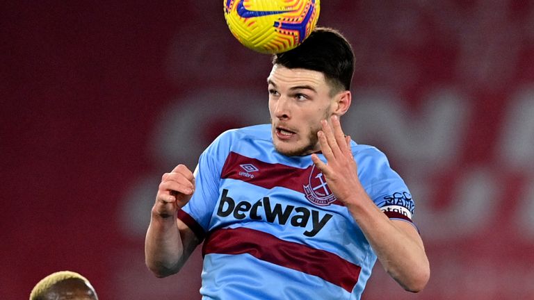 Manchester United could face competition from Chelsea for Declan Rice