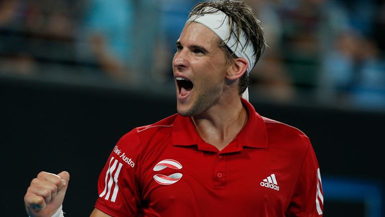 Dominic Thiem's Austria will face Italy and France in Group C