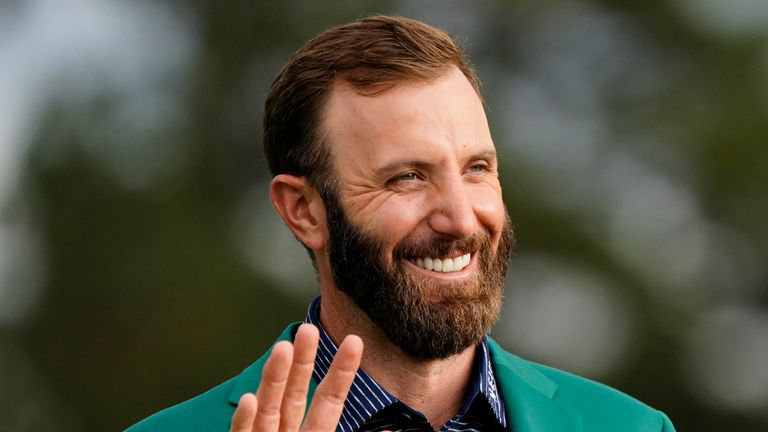 Dustin Johnson will be defending his Masters crown in April