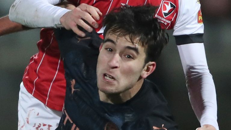 Eric Garcia returned from injury in the FA Cup win over Cheltenham on Saturday