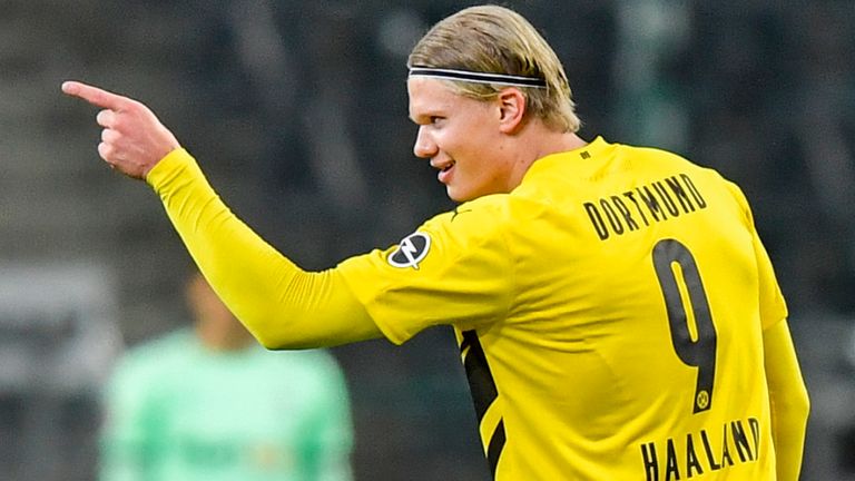 Erling Haaland scored twice for Dortmund, but could not stop a slip to defeat AP