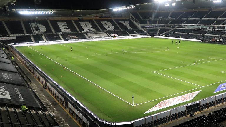 Pride Park, home of Derby County