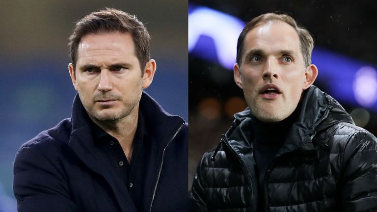 Thomas Tuchel (R) is poised to take over from Frank Lampard as Chelsea head coach