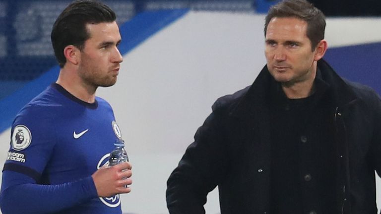 Ben Chilwell with Frank Lampard