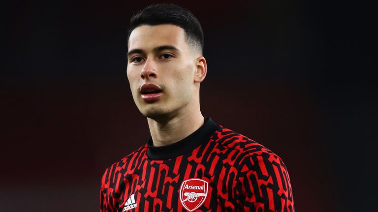 Gabriel Martinelli suffered an injury in the warm-up