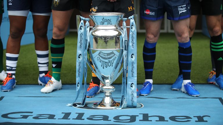 Gallagher Premiership Launch - Twickenham
A view of the Gallagher Premiership trophy during the Gallagher Premiership Launch at Twickenham, London.