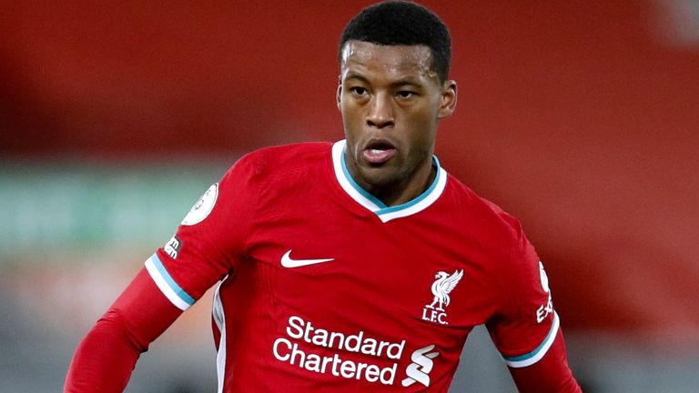 Georginio Wijnaldum's contract at Liverpool expires in the summer