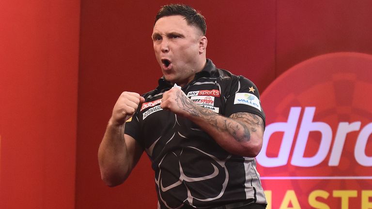 Ladbrokes Masters 2021.Marshall Arena 29/01/21.Pic: Christopher Dean/PDC.07930 364436 dean_christopher3@sky.com.Round 2.GERWYN PRICE v JOE CULLEN