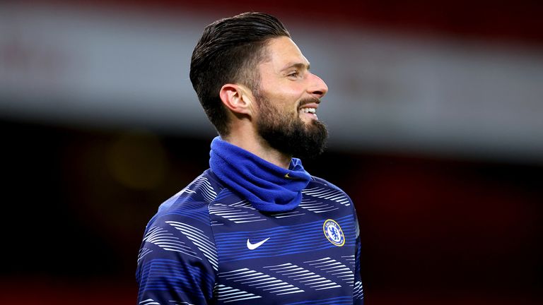 Olivier Giroud has eight goals in his last eight Chelsea appearances