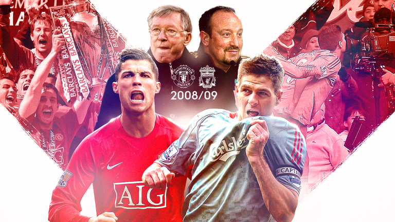 Liverpool and Manchester United last went head-to-head for the title in 2008/09 - and it was a memorable one...