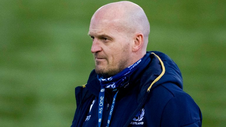 EDINBURGH, SCOTLAND - JANUARY 26: Head coach Gregor Townsend during a Scotland training session at the Oriam on January 26, 2021, in Edinburgh, Scotland. (Photo by Craig Williamson / SNS Group)